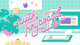 Cute Keyboard Club discord banner featuring ribbon text and pastel desk illustration.