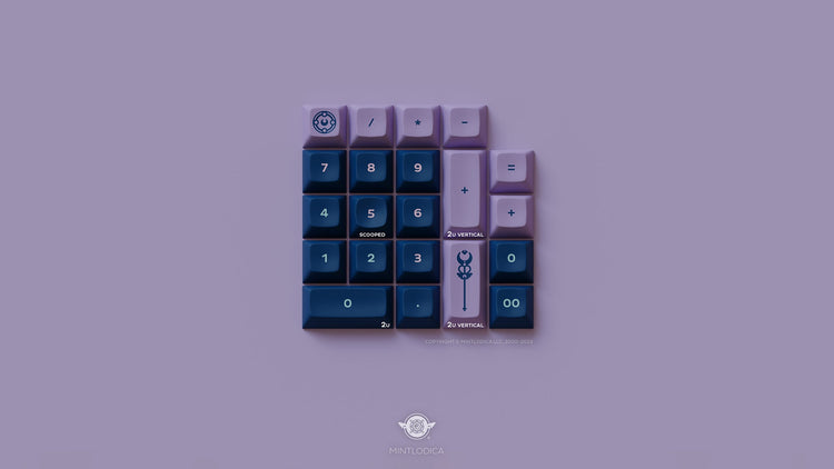 DSA Dark Magic Girl Keycaps | Keycaps by Mintlodica | KS-MG-DARK-NUMPAD Group Buy