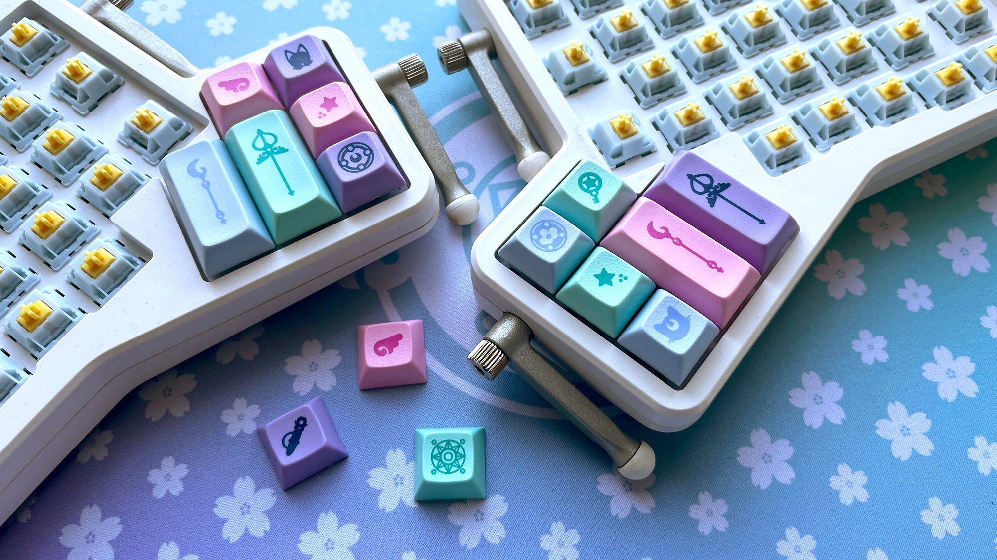 DSA Magic Girl キーキャップ Alphas,TKL,Ortho DSA Dark Magic Girl Keycaps by Mintlodica® ❀ Bring joy to