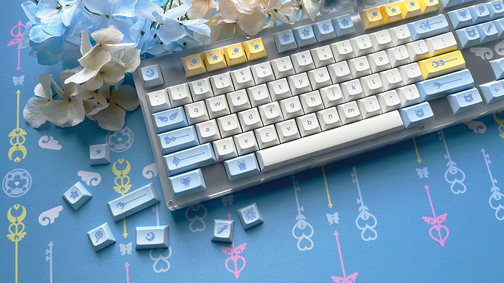 DSA Magic Girl キーキャップ Alphas,TKL,Ortho DSA Magic Girl Keycaps by Mintlodica® ❀ Bring joy to your