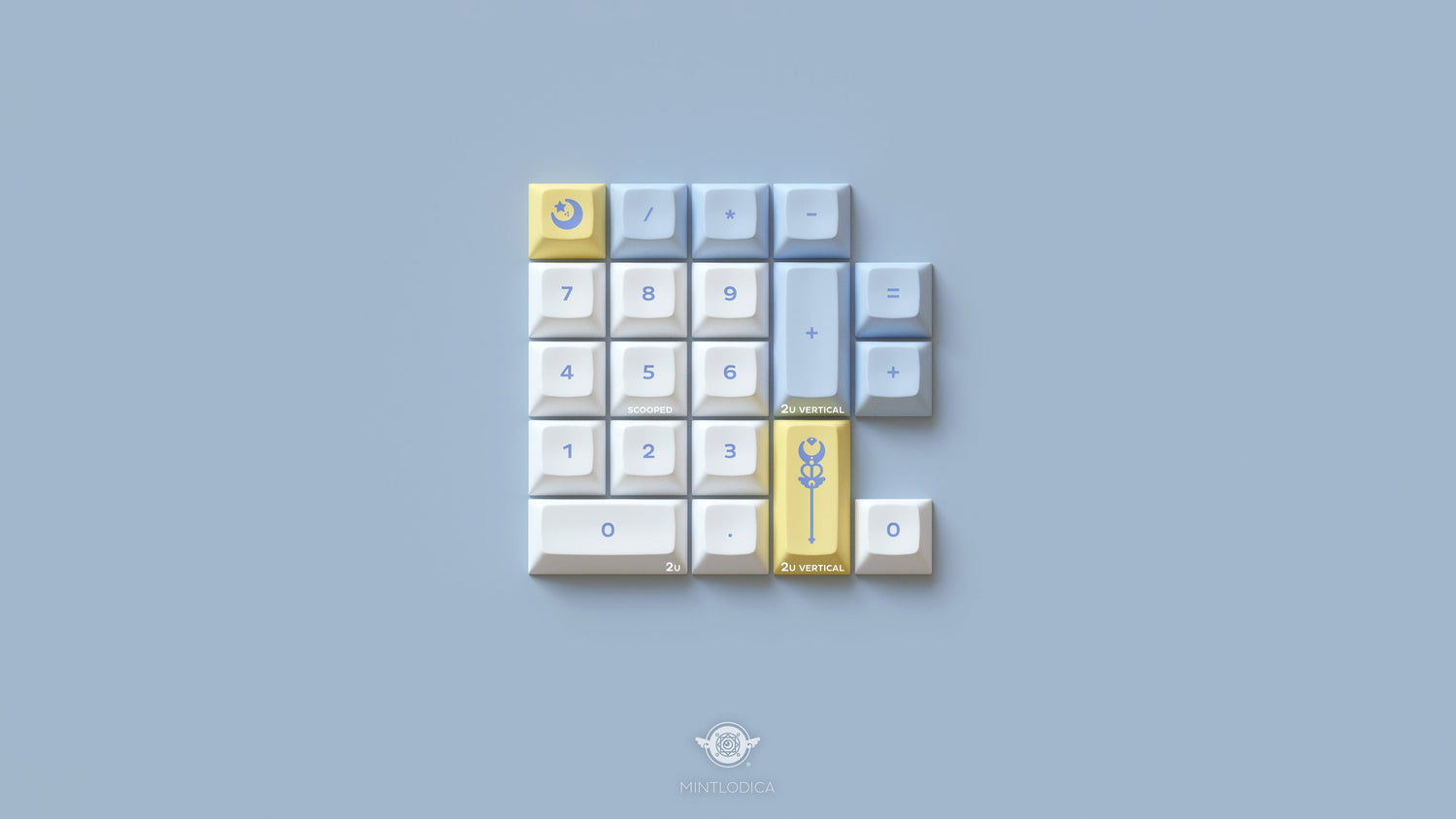 DSA Millennium Magic Girl Keycaps | Keycaps by Mintlodica | KS-MG-MILL-NUMPAD