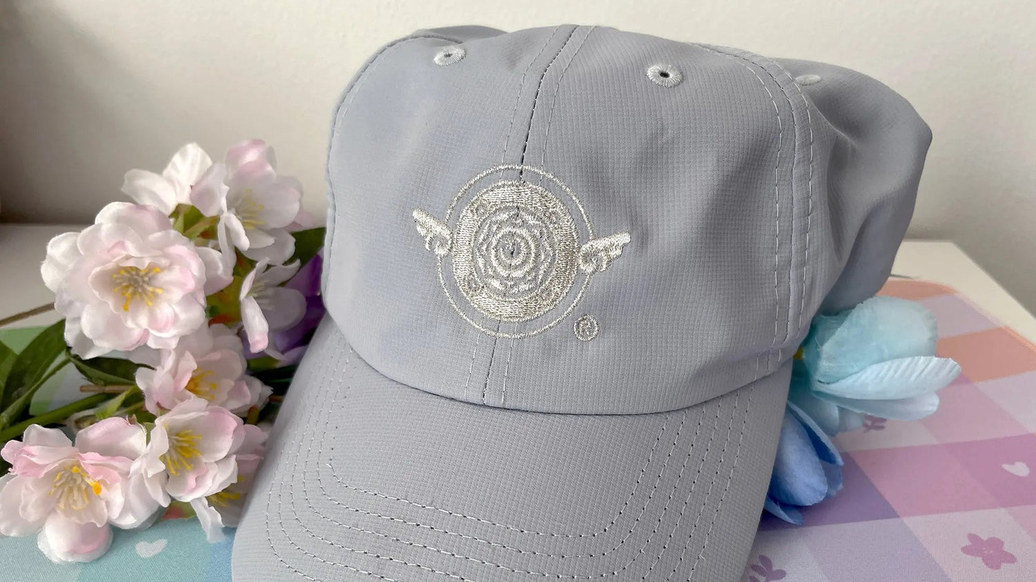 Emblem Hats | Hats by Mintlodica | HAT-LOGO-GREY