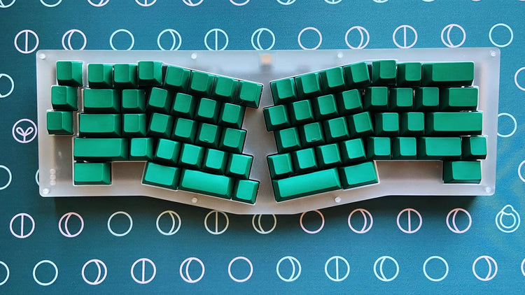 Hunter Green Blank Keycaps | Keycaps by Mintlodica | KS-GBLNKS-BK