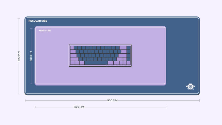 Magic Girl 'Dark Familiars' Deskmat | Deskmats by Mintlodica | DM-MG-MINI-PURPLE