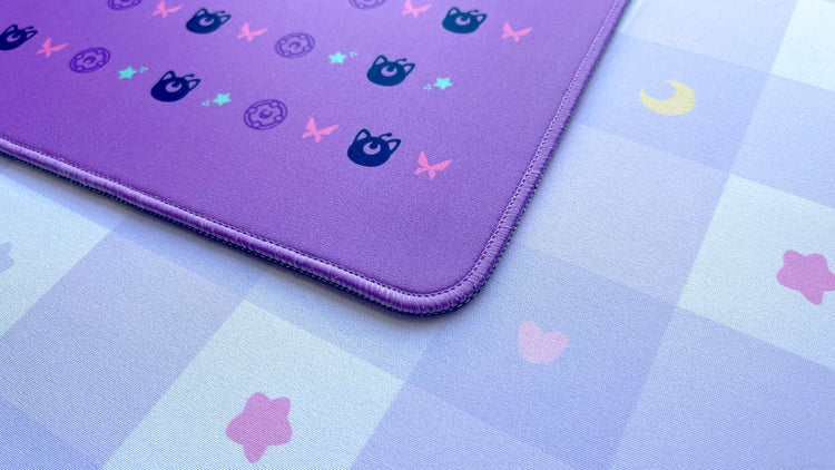 Magic Girl 'Dark Familiars' Deskmat | Deskmats by Mintlodica | DM-MG-MINI-PURPLE