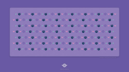 Magic Girl 'Dark Familiars' Deskmat | Deskmats by Mintlodica | DM-MG-MINI-PURPLE