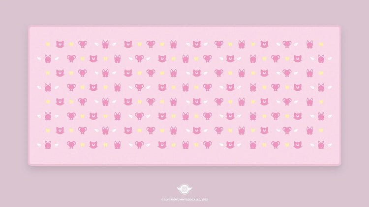 Magic Girl 'Familiars' Deskmats | Deskmats by Mintlodica | DM-MG-MINI-PINK