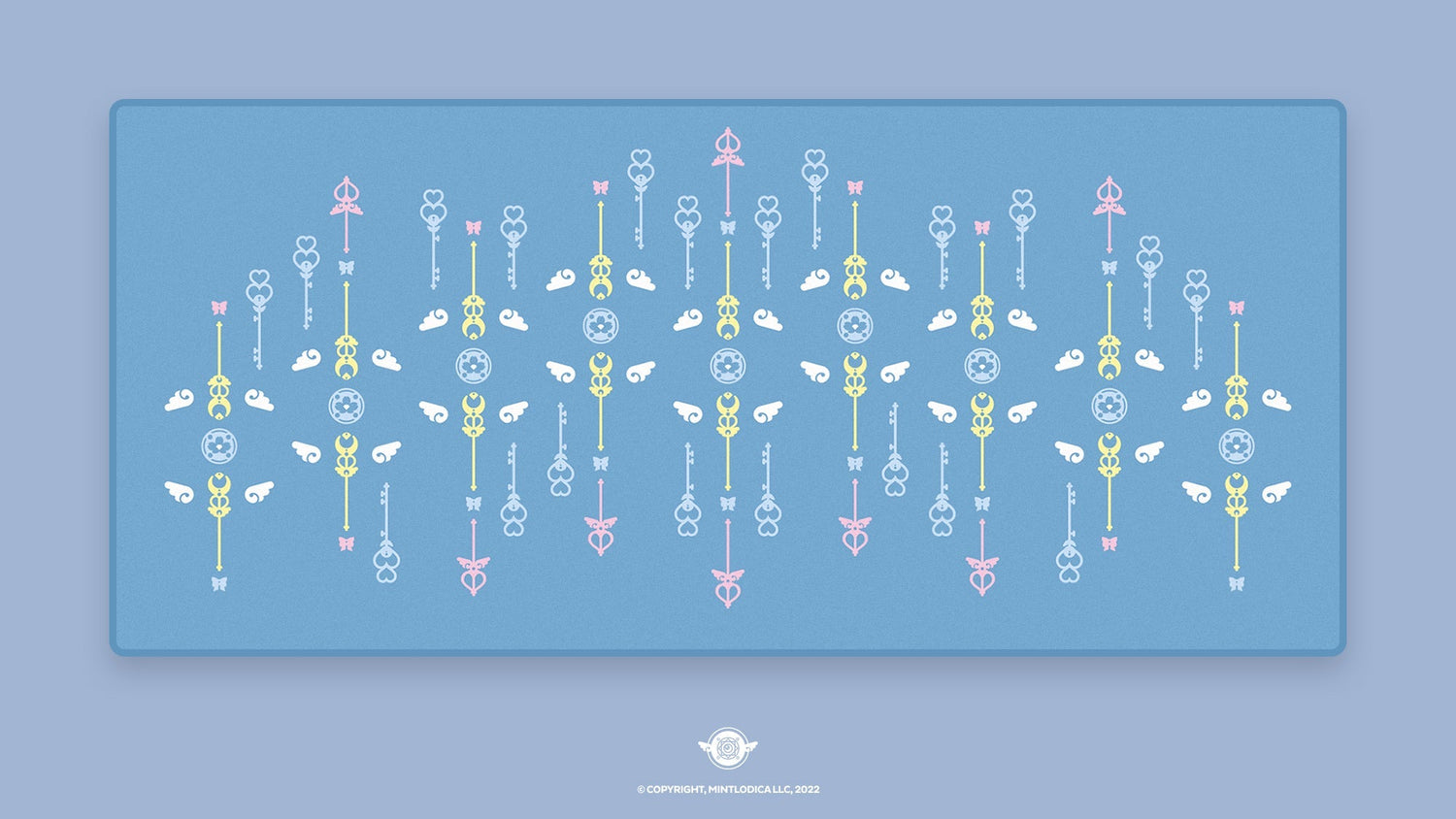 Magic Girl 'Millennium' Deskmats | Deskmats by Mintlodica | DM-MG-MINI-BLUE