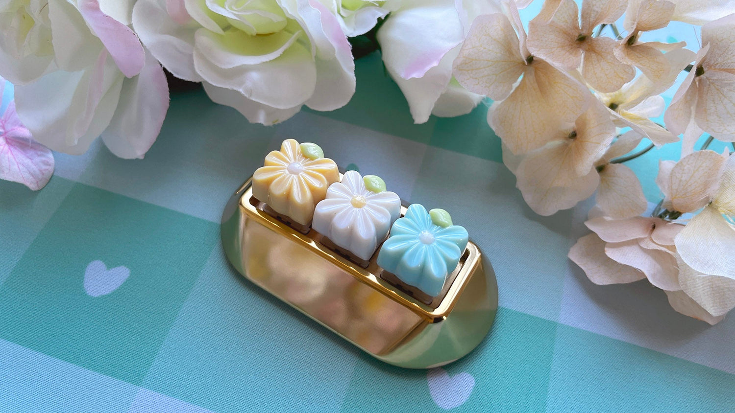 Pastel Dreams Floral Artisans | Floral Artisan Keycaps by Mintlodica | CS-PD-WHITE