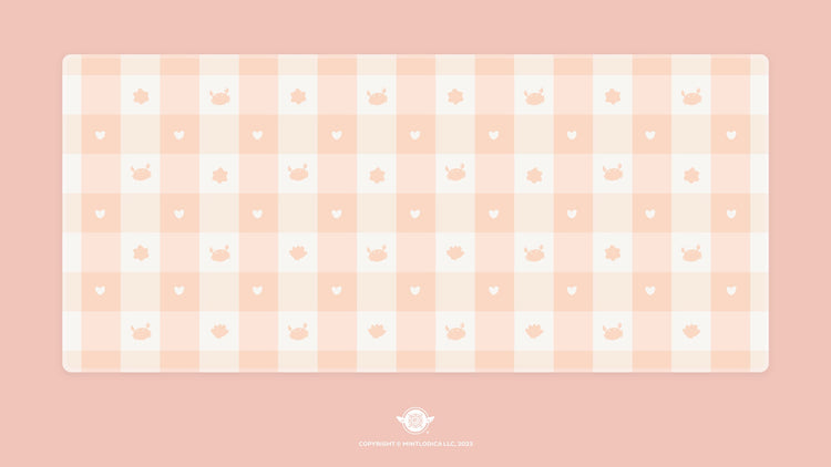 Pastel Picnic 'Beach' Deskmats | Deskmats by Mintlodica | DM-PP-MINI-BEACH