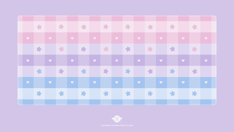Pastel Picnic 'Bi Pride' Deskmats | Deskmats by Mintlodica | DM-PP-MINI-BIPRIDE Group Buy