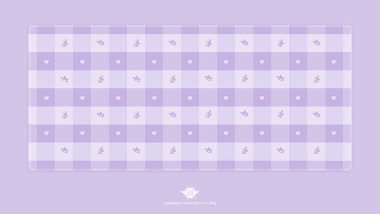 Pastel Picnic 'Lavender' Deskmats | Deskmats by Mintlodica | DM-PP-MINI-LAVENDER