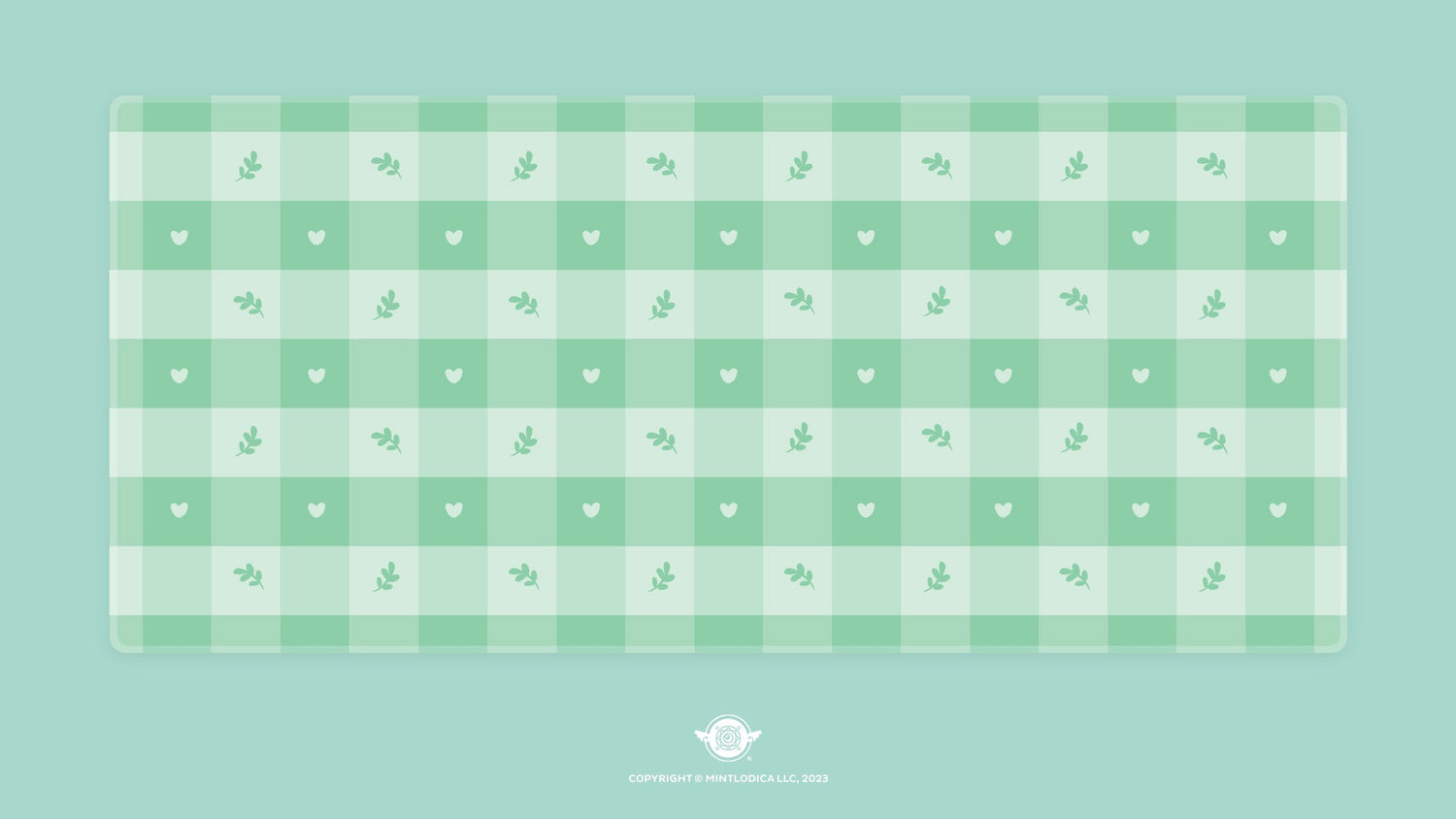 Pastel Picnic 'Leaf' Deskmats | Deskmats by Mintlodica | DM-PP-MINI-LEAF Group Buy