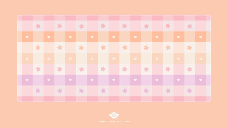 Pastel Picnic 'Lesbian Pride' Deskmats | Deskmats by Mintlodica | DM-PP-MINI-LESBIANPRIDE Group Buy