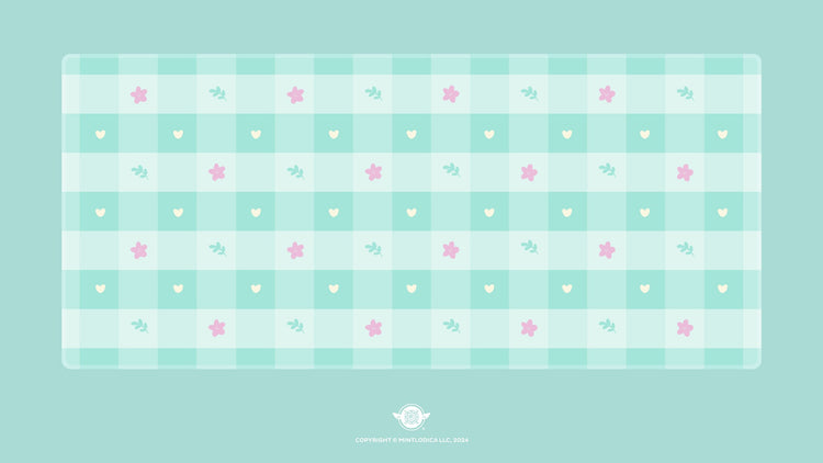 Pastel Picnic 'Magical Mint' Deskmats | Deskmats by Mintlodica | DM-PP-MINI-MAGICMINT Group Buy