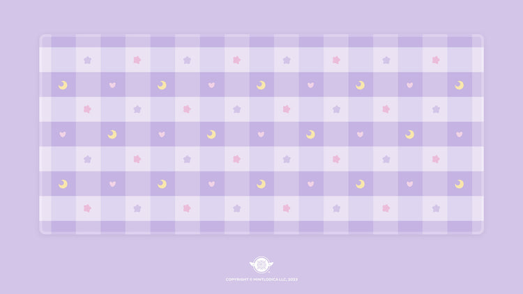 Pastel Picnic 'Moony' Deskmats | Deskmats by Mintlodica | DM-PP-MINI-MOONY Group Buy