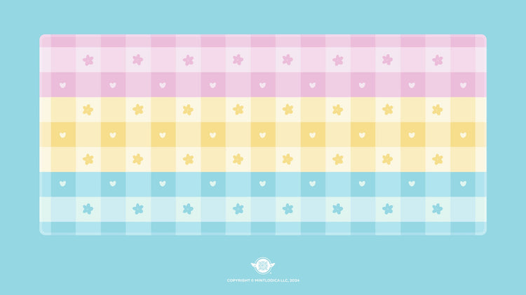 Pastel Picnic 'Pan Pride' Deskmats | Deskmats by Mintlodica | DM-PP-MINI-PANPRIDE Group Buy