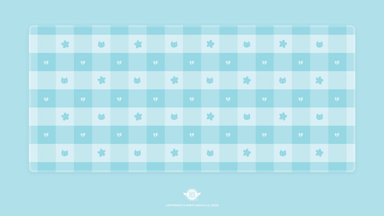 Pastel Picnic 'Sad Girl' Deskmats | Deskmats by Mintlodica | DM-PP-MINI-SADGIRL