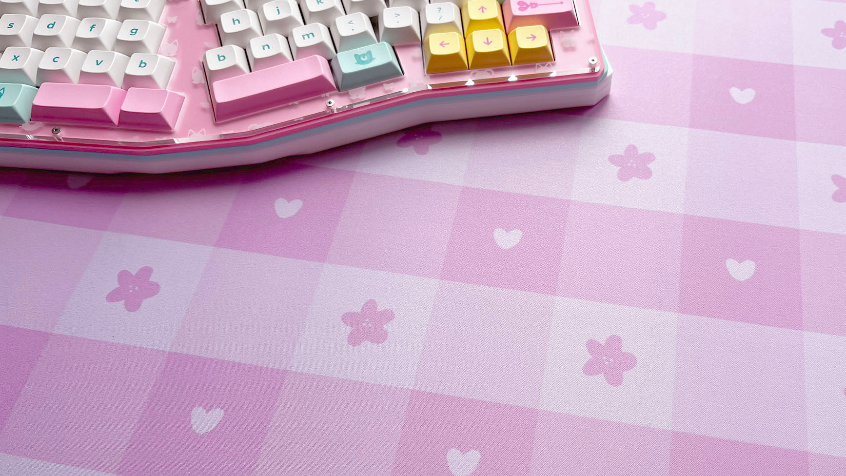 Desk mat pink sale