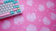Sleeping Kitties 'Pink' Deskmats | Deskmats by Mintlodica | DM-SK-MINI-PINK Group Buy