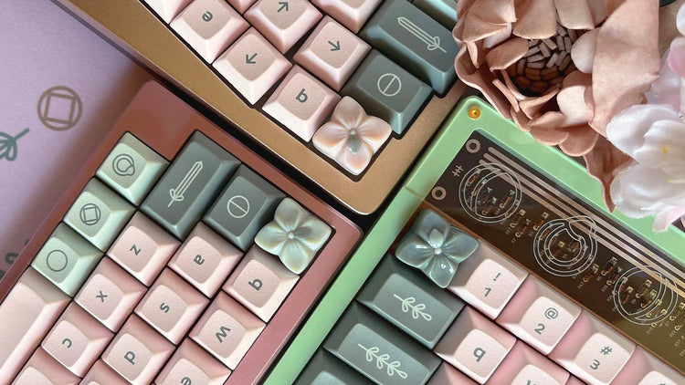 Witch Girl Floral Artisans | Floral Artisan Keycaps by Mintlodica | CS-WG-BLUSH