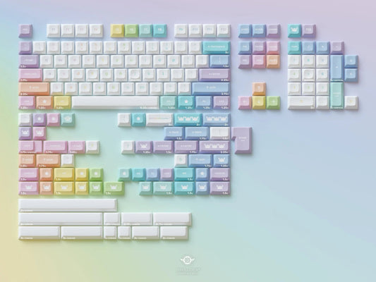 DSA Pastel Dreams Keycaps: EU & North Ireland Shipping ONLY | Keycaps by Mintlodica | KS - PD - BK - EU