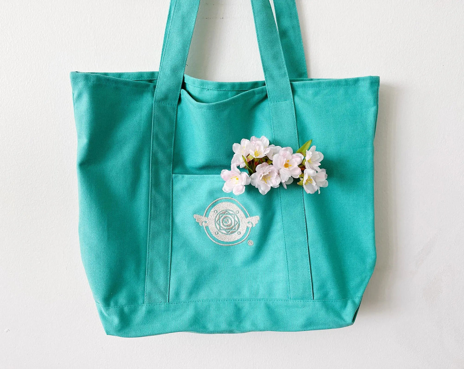 Emblem Tote Bags | Tote Bag by Mintlodica | BAG-LOGO-MINT-TOTE