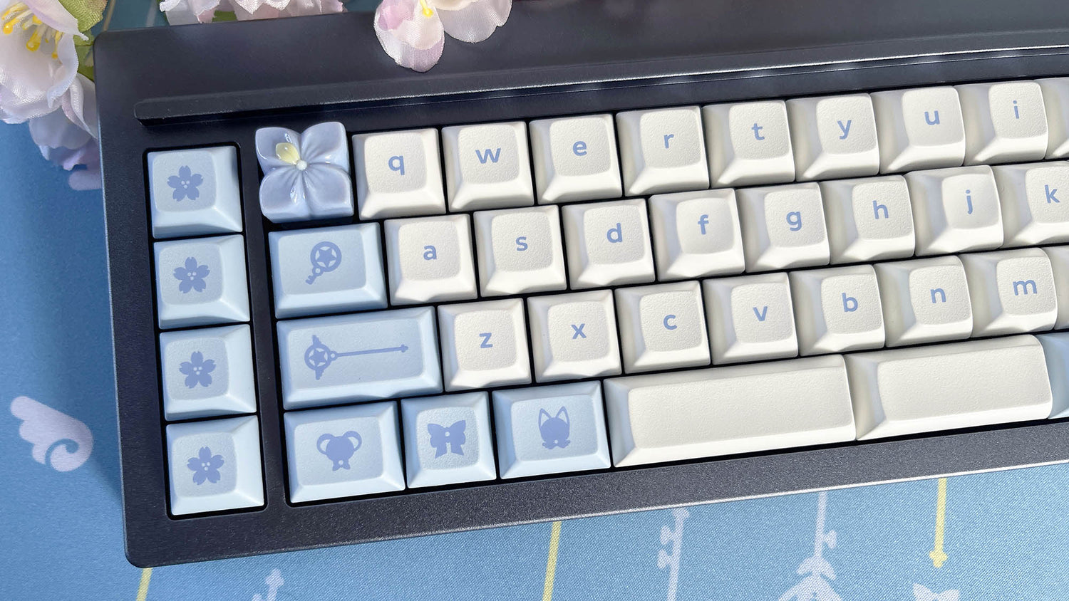 Magic Girl Floral Artisans | Floral Artisan Keycaps by Mintlodica | CS-MG-BLUE