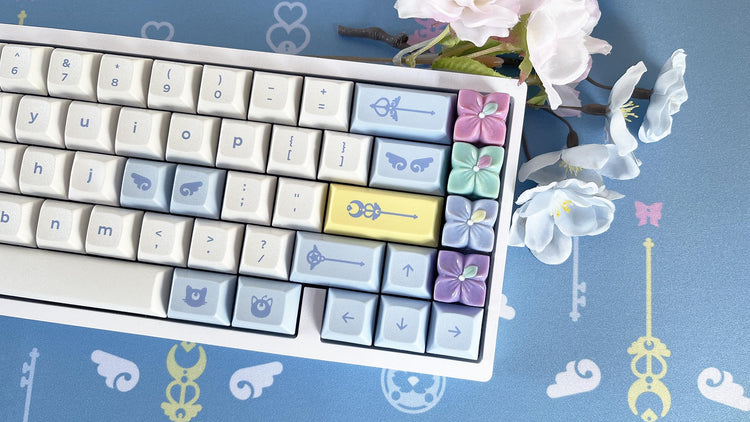Magic Girl Floral Artisans | Floral Artisan Keycaps by Mintlodica | CS-MG-PINK