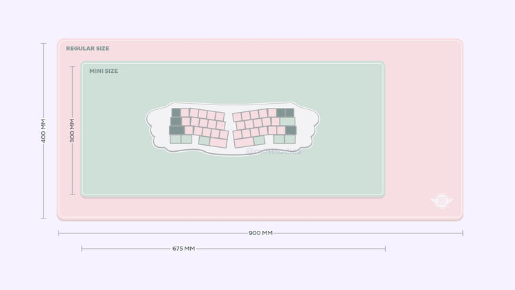 Pastel Picnic 'Lesbian Pride' Deskmats | Deskmats by Mintlodica | DM-PP-MINI-LESBIANPRIDE Group Buy