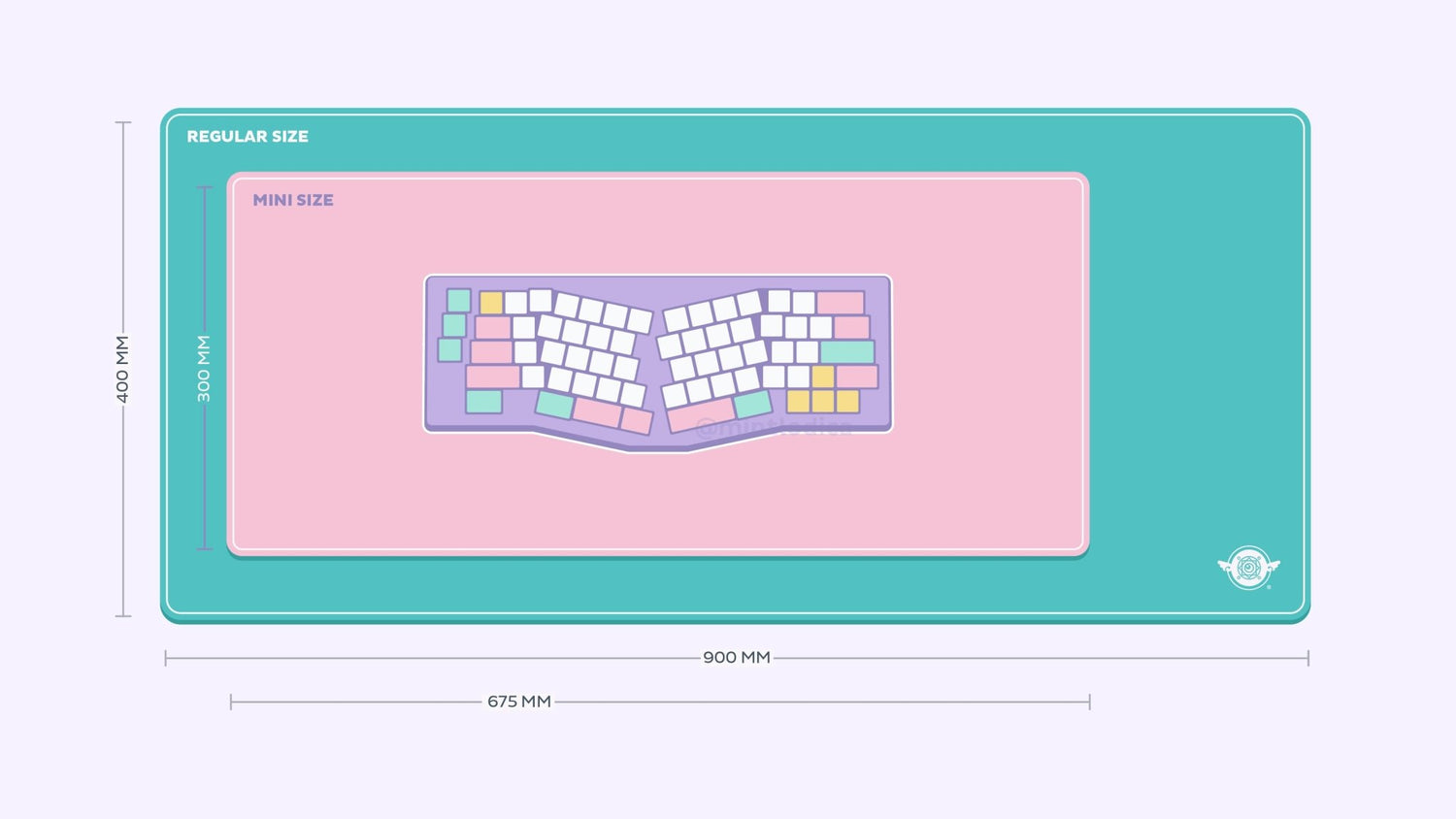 Pastel Picnic 'Rainbow' Deskmats | Deskmats by Mintlodica | DM-PP-MINI-RAINBOW Group Buy