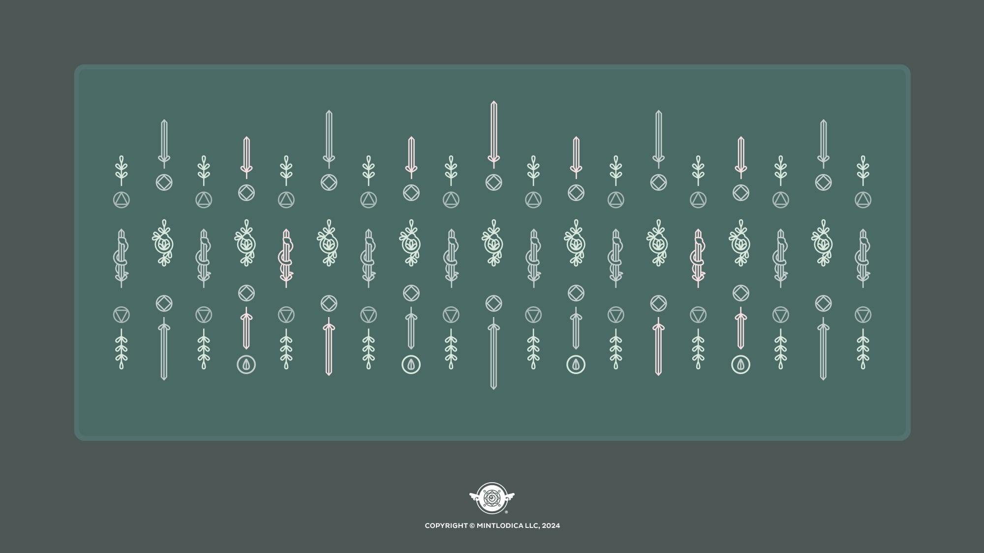 Witch Girl 'Forest Swords' Deskmats by Mintlodica® ❀ Bring joy to